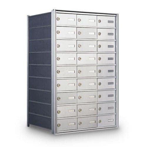 CAD Drawings American Postal Manufacturing Co. Rear Loading 27-Door Horizontal Private Mailbox